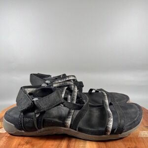Merrell Terran‎ 3 Cush Lattice Black Strappy Hiking Sandals Womens 8 J002712W